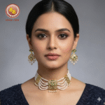 Adorable  Nizami Pearls Choker set