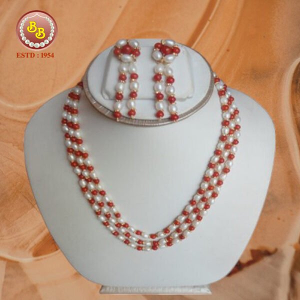 Pearls And Coral Set SBP-PS025