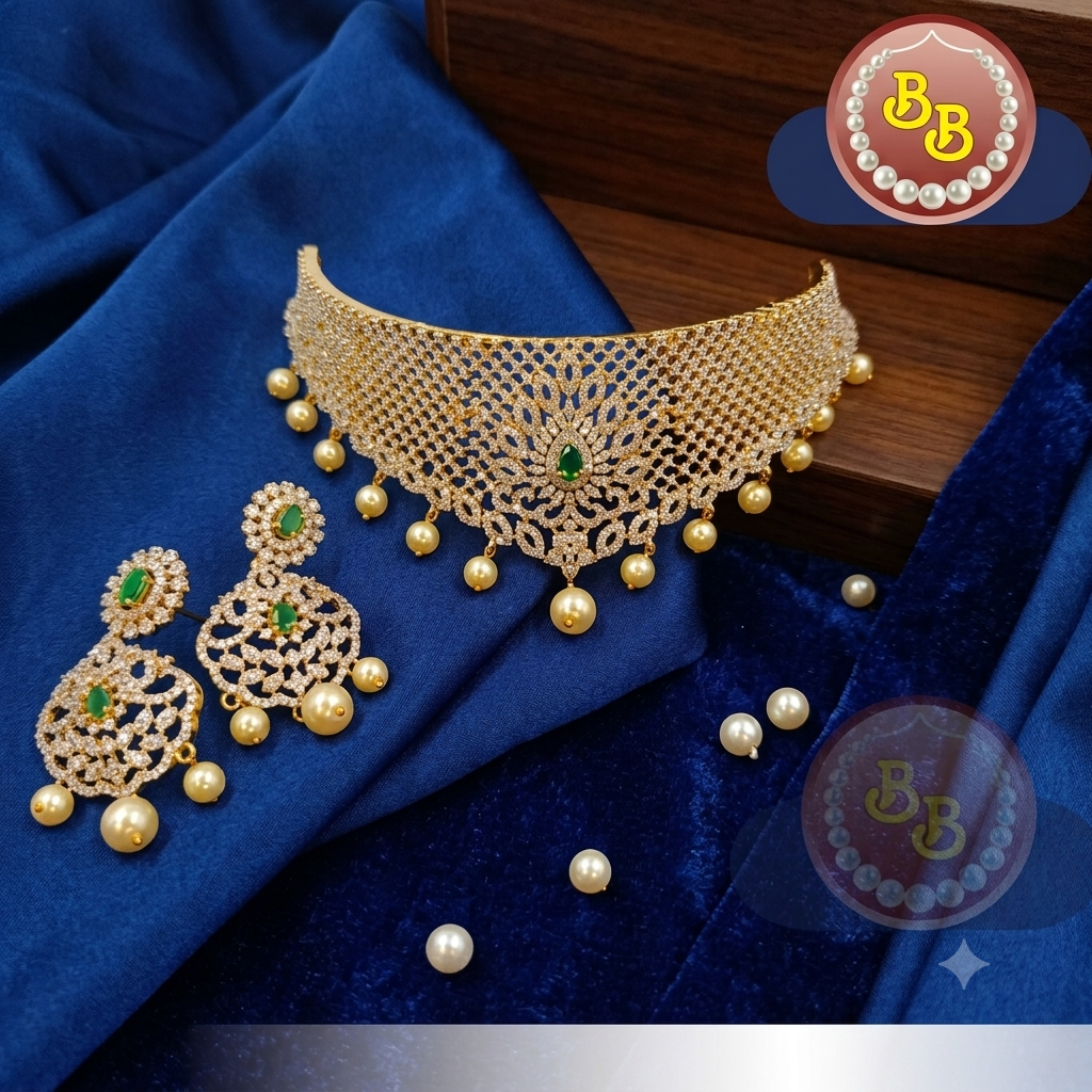 Stone Polki Choker SBP-SCH003 1 Stone Polki Choker
