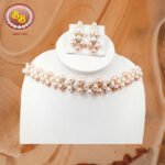 2 color of pearls set – dual-tone freshwater pearl necklace with elegant finish