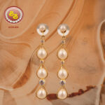 "Signature pearl earrings SBP-ER07 featuring ultimate-quality cultured pearls in masterpiece design representing pinnacle artistry"