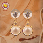 "Sri Bansilal Pearls SBP-ER01 heritage foundation collection AAA grade freshwater pearl earrings with sterling silver setting"