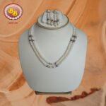 "Luxurious pearls stone combination jewelry set featuring cultured pearls enhanced with colorful semi-precious gemstone accents"