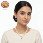 2 Line Oval Pearls Necklace & Adorable Locket Set