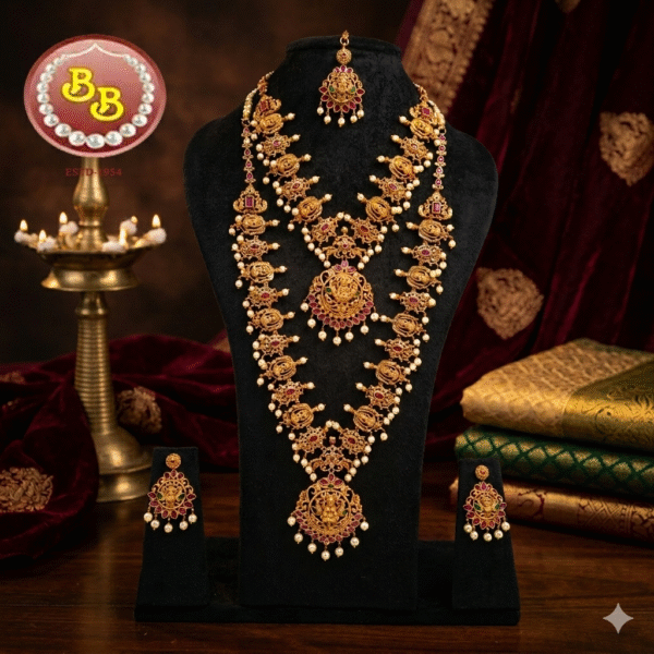 one gram long & short adorable bridal combo set