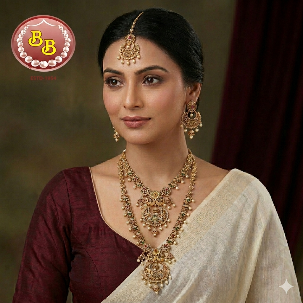 one gram long & short beautiful bridal combo set 1 one gram long & short beautiful bridal combo set