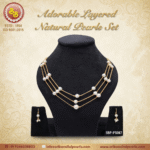 Adorable Layered Natural Pearls Set