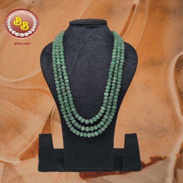 Natural Green Aventurine Pumpkin Beads Mala