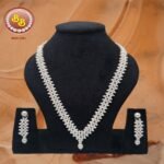 Net Work Simple Pearls Necklace and Earrings Set SBP-PS048