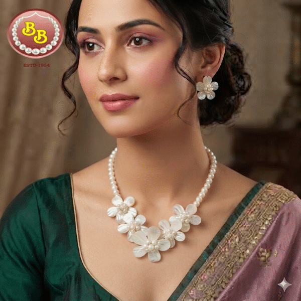 Mother Of Pearls Beautifully Arranged As Flower Set