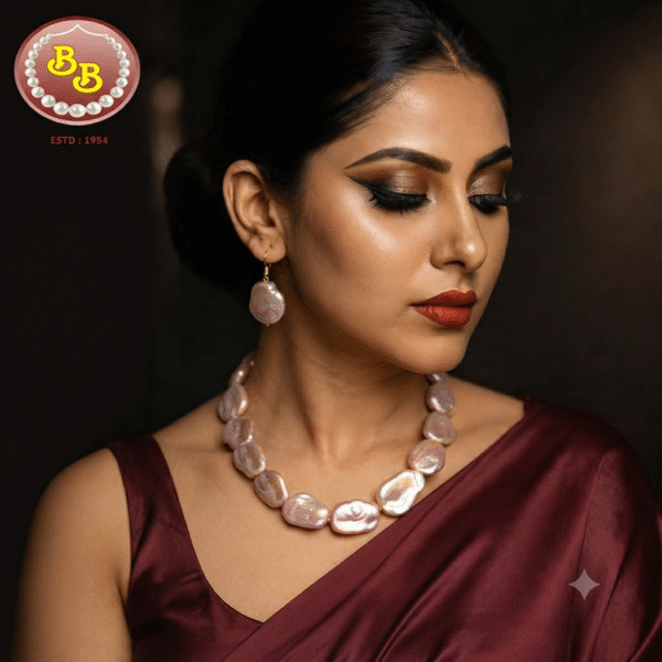 Classic Touch For Modern Designer Real Pearls Set