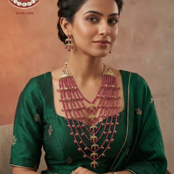 Royalty In Every Strand Of Ruby Color Beads Satlada