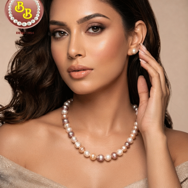 Multi Color Natural Pearls Set