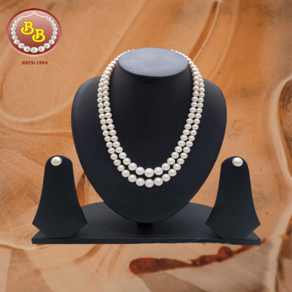 Home 36 2 Lines Elegant Gradation Pearls Mala