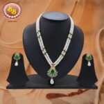 Beautiful Pendant Set With 2 line Pearls And Beads
