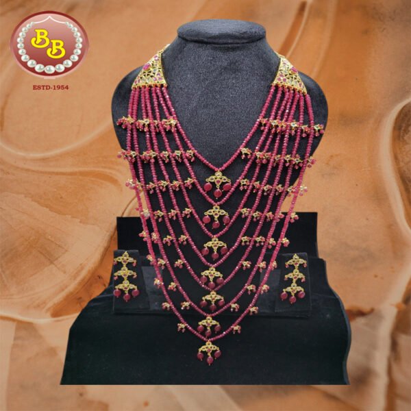 Royalty In Every Strand Of Ruby Color Beads Satlada