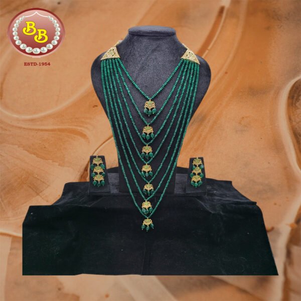 Emerald Color Beads Beautiful Nizami Satlada