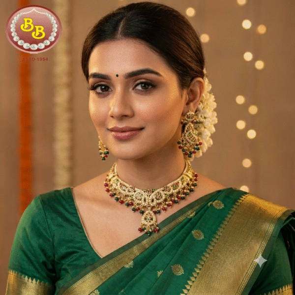 Navratan Necklace Set