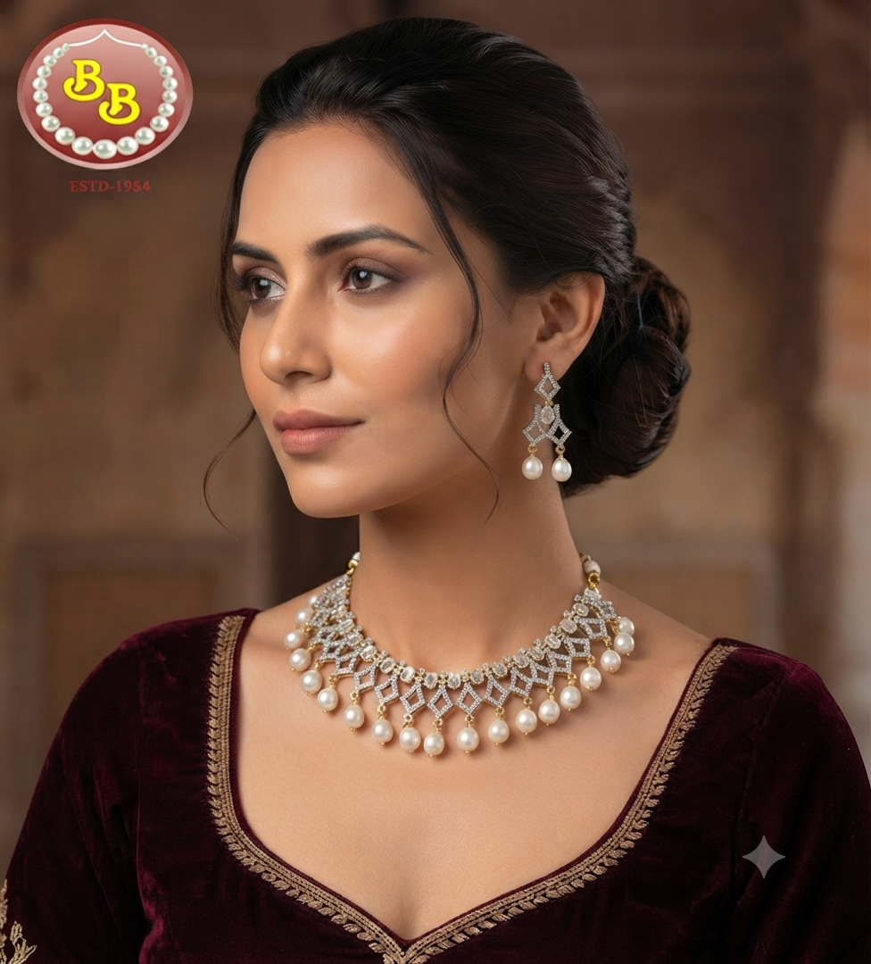 Elegant Real Pearl Hanging Earrings – Classic Drop Design for Women 1 Elegant Real Pearl Hanging Earrings – Classic Drop Design for Women