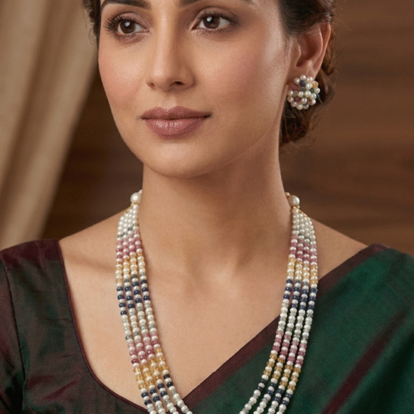 Real Rainbow Stone Combination Pearls set