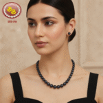 Black Color Knotted Pearls Set