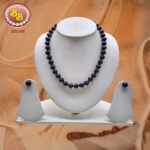Black Color Knotted Pearls Set