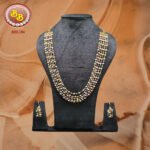 Pearls With Multi Color Stone Set