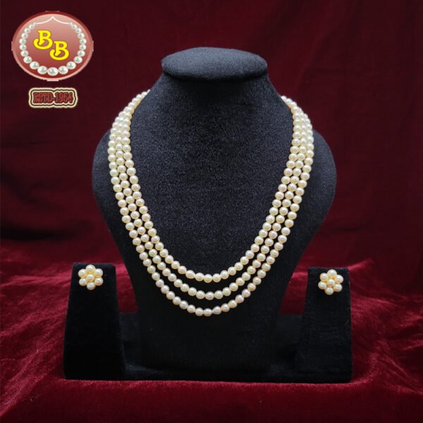 3 Layers Beautiful Sea Pearls Set