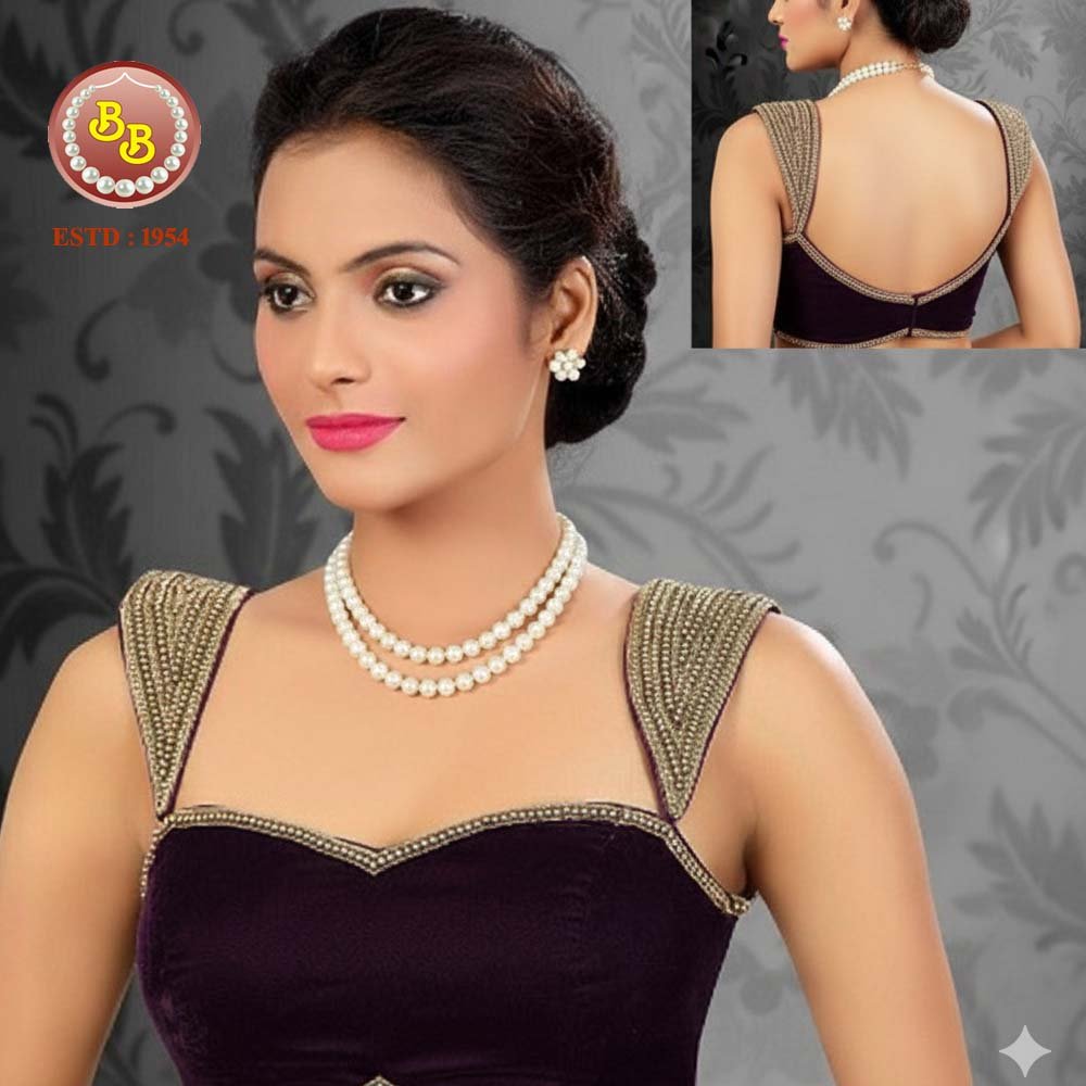 Beautiful 2 Lines Sea Pearls Set 1 SBP SSPA