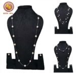 "Luxurious pearls jari mala featuring cultured pearls interwoven with golden thread work in traditional Indian royal jewelry style"