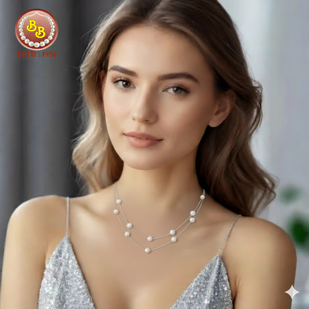 Pearls silver Jewellery 4 B