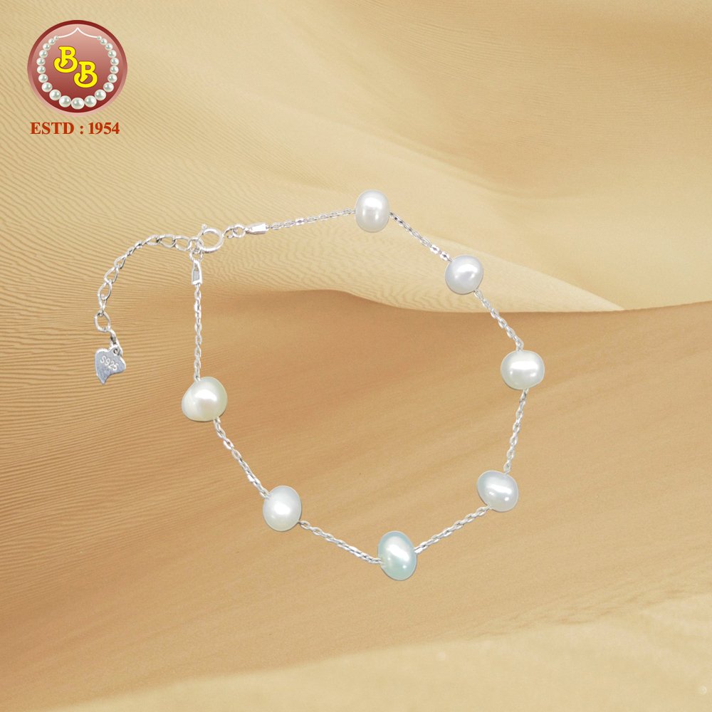 pearls silver bracelet 3 2 1