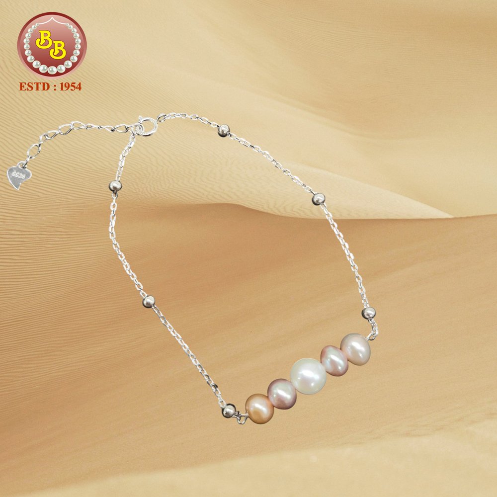 pearls silver bracelet 3 3 1