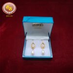 Designer pearl hanging earrings