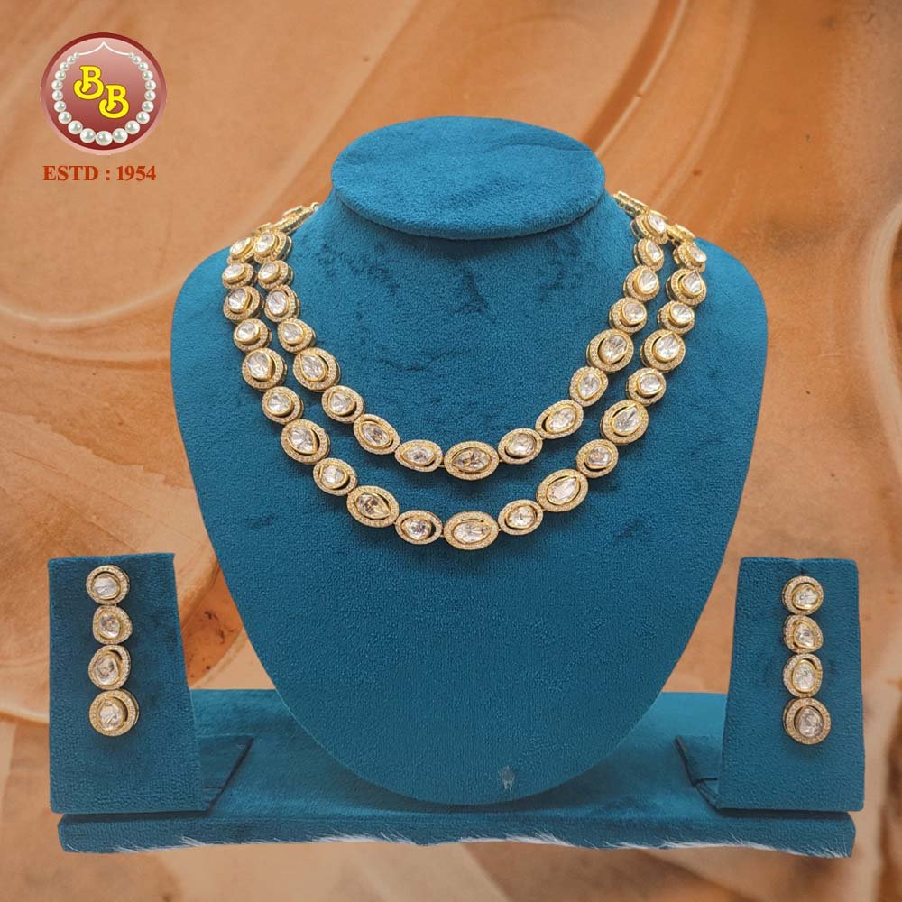 Silver Moissanite stone Necklace 3 2 1