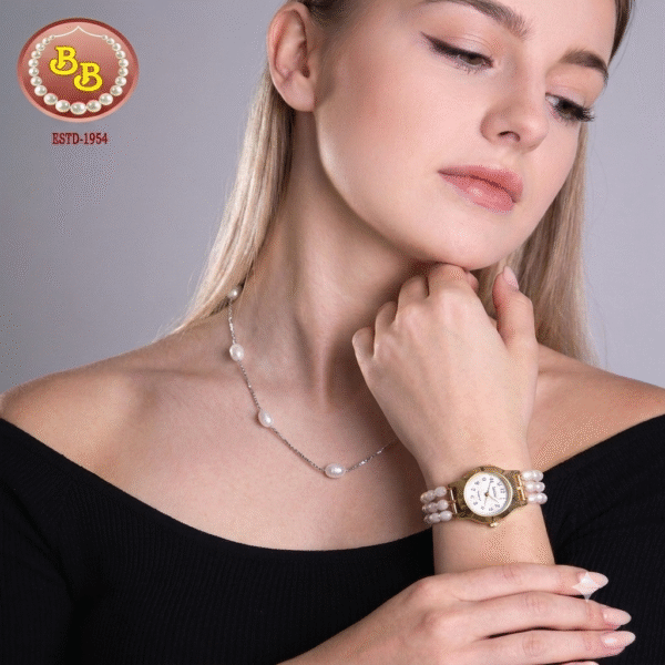 Buy Pearls Watch And Get Pearls Chain Free