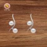 Silver Pearls Earring