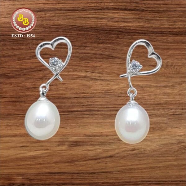 Silver  Pearls Earring