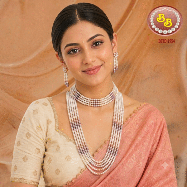 Buy Pearls Long Mala And Get Choker Combo Set Free