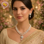 Natural Pearls Locket Set