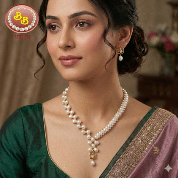 Tow Types Of Designer Pearls Mala With Locket Set
