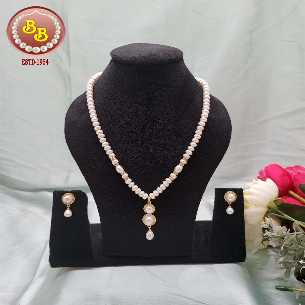Beautiful Locket Set With Pearls Mala 1 SBP SLS