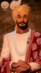 Sherwani Graceful Pearls Brooch mala