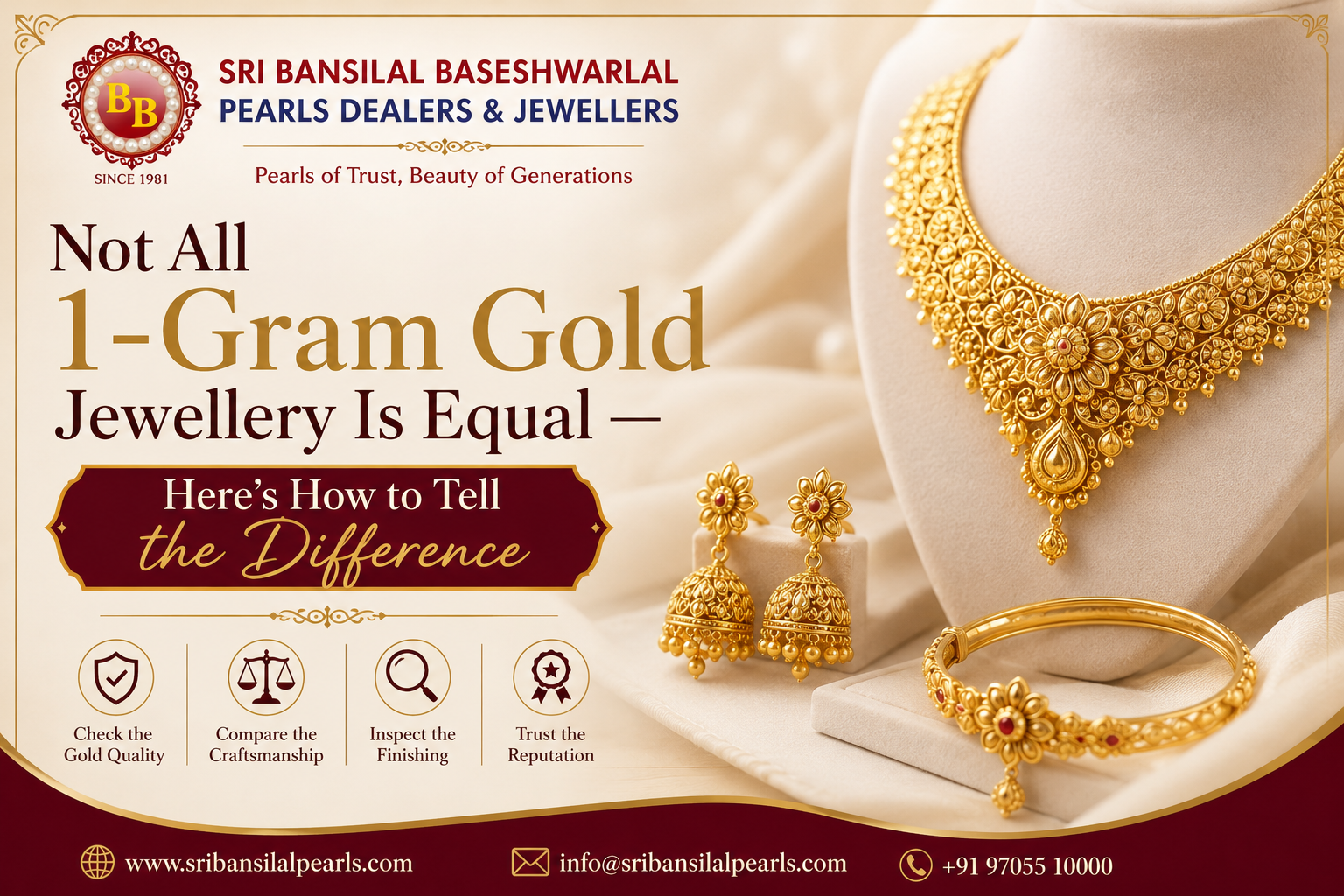 One Gram Gold Jewellery in Hyderabad