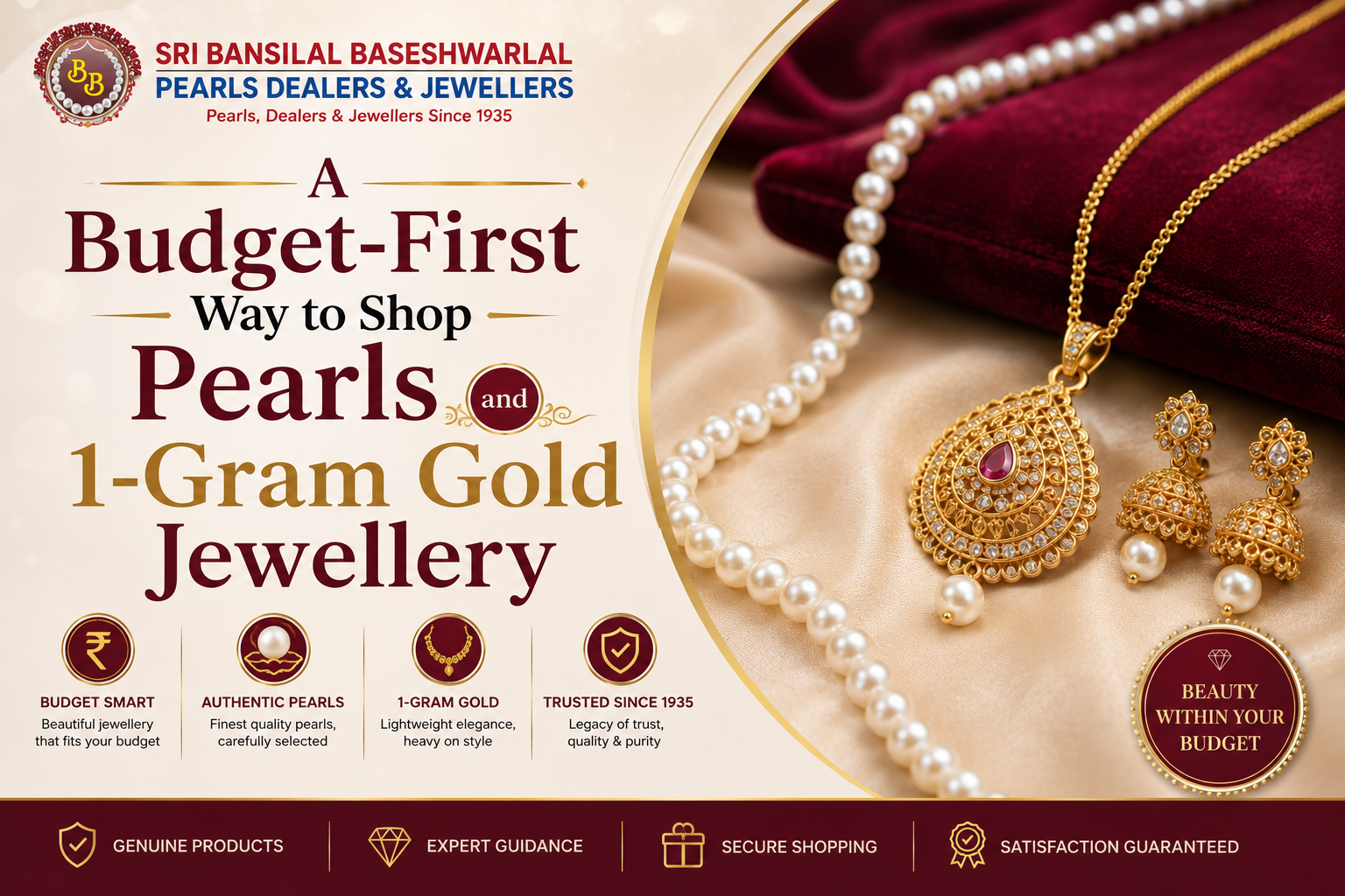 Buy Real Hyderabad Pearl Jewellery Online